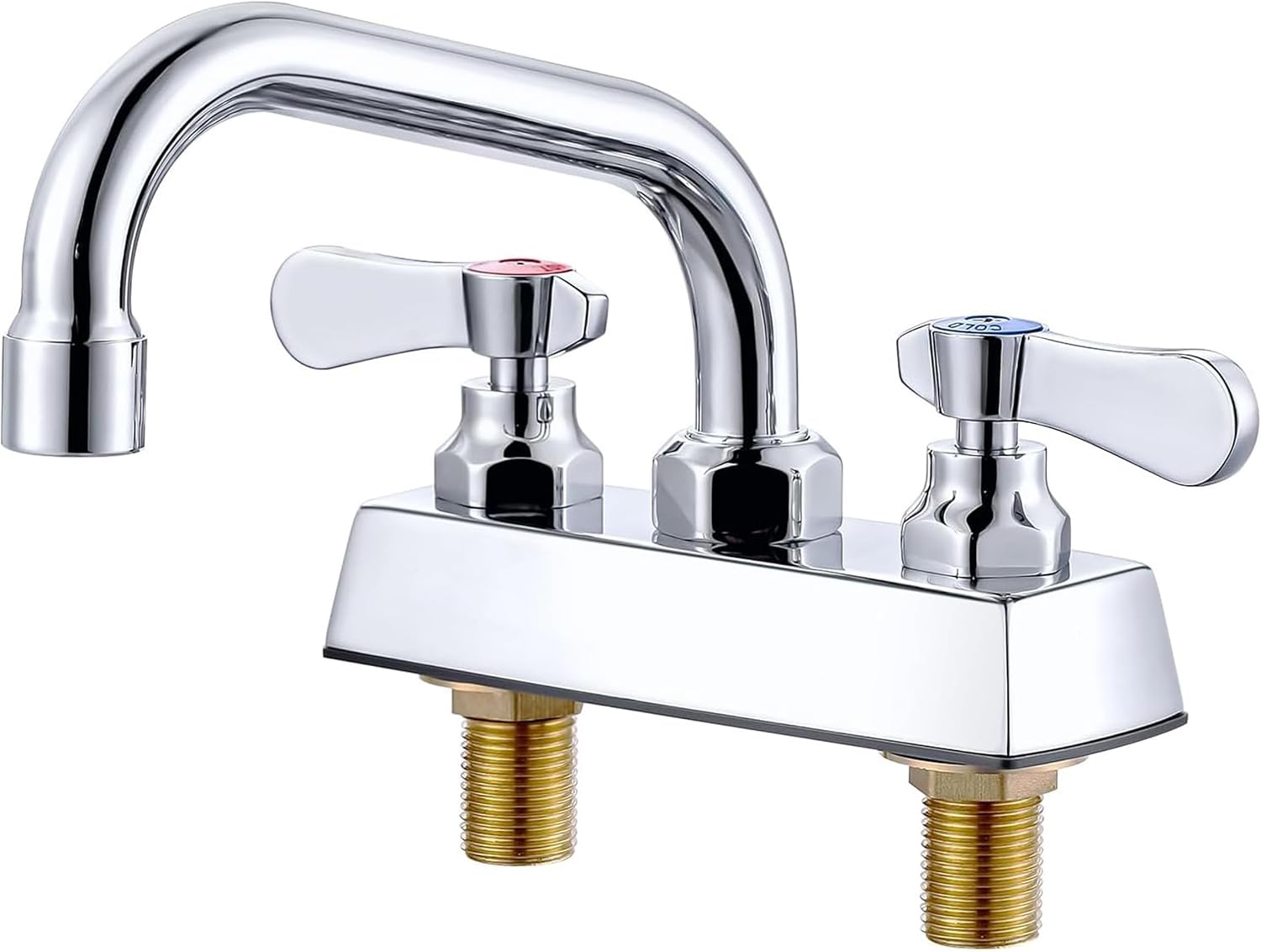 Commercial Utility Sink Faucet with Dual Handle and Swivel Spout