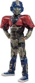 Boys Orion Transformers One Costume - Official Optimus Muscle Suit
