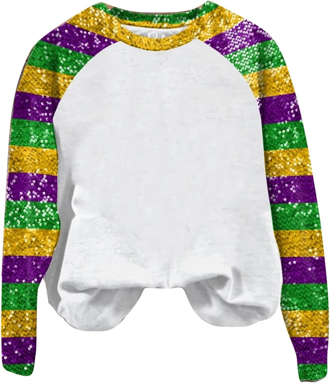 Sparkling Mardi Gras Sequin Sweatshirt
