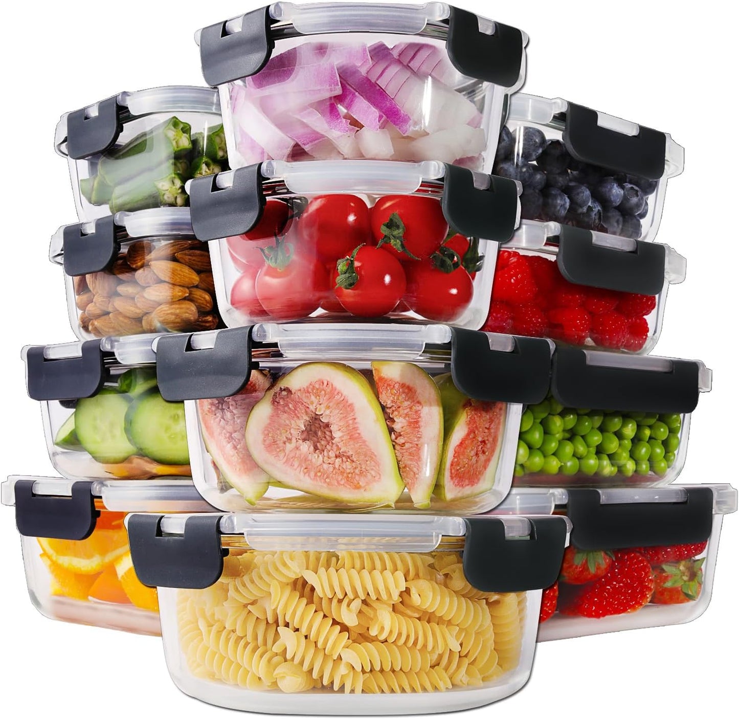 HOMBERKING 24pc Glass Food Storage Containers with Lids Review