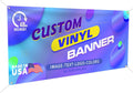 Custom Vinyl Banner 3x12 ft - Personalized Indoor/Outdoor Banner