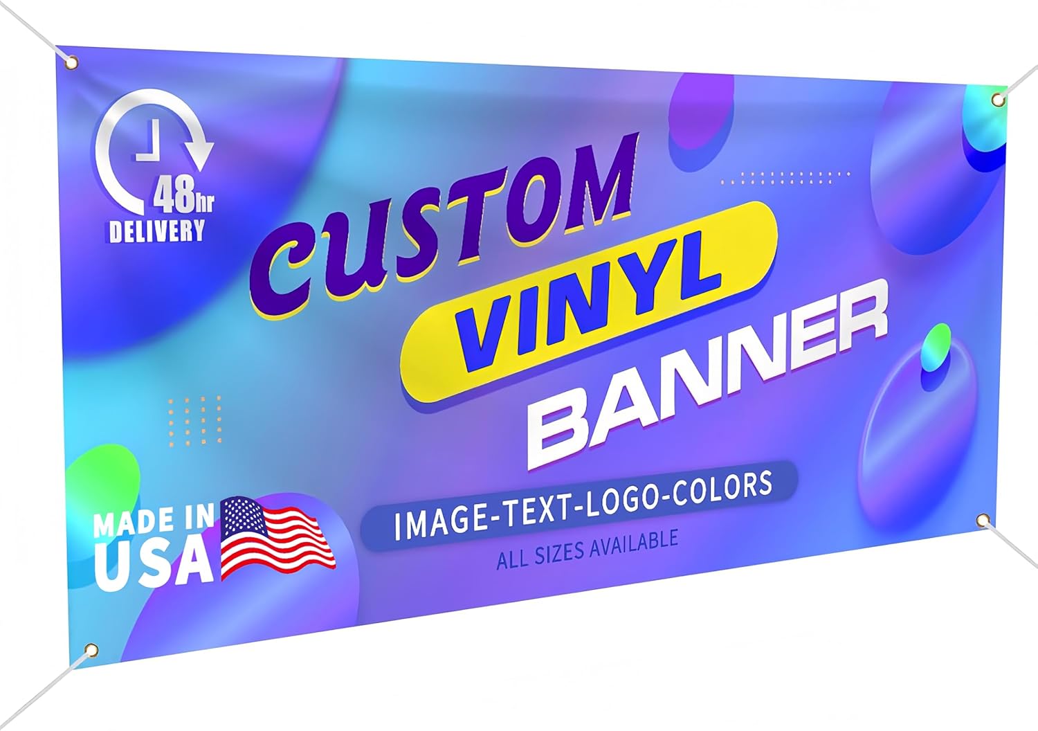 Custom Vinyl Banner for Business, Party, School, and More