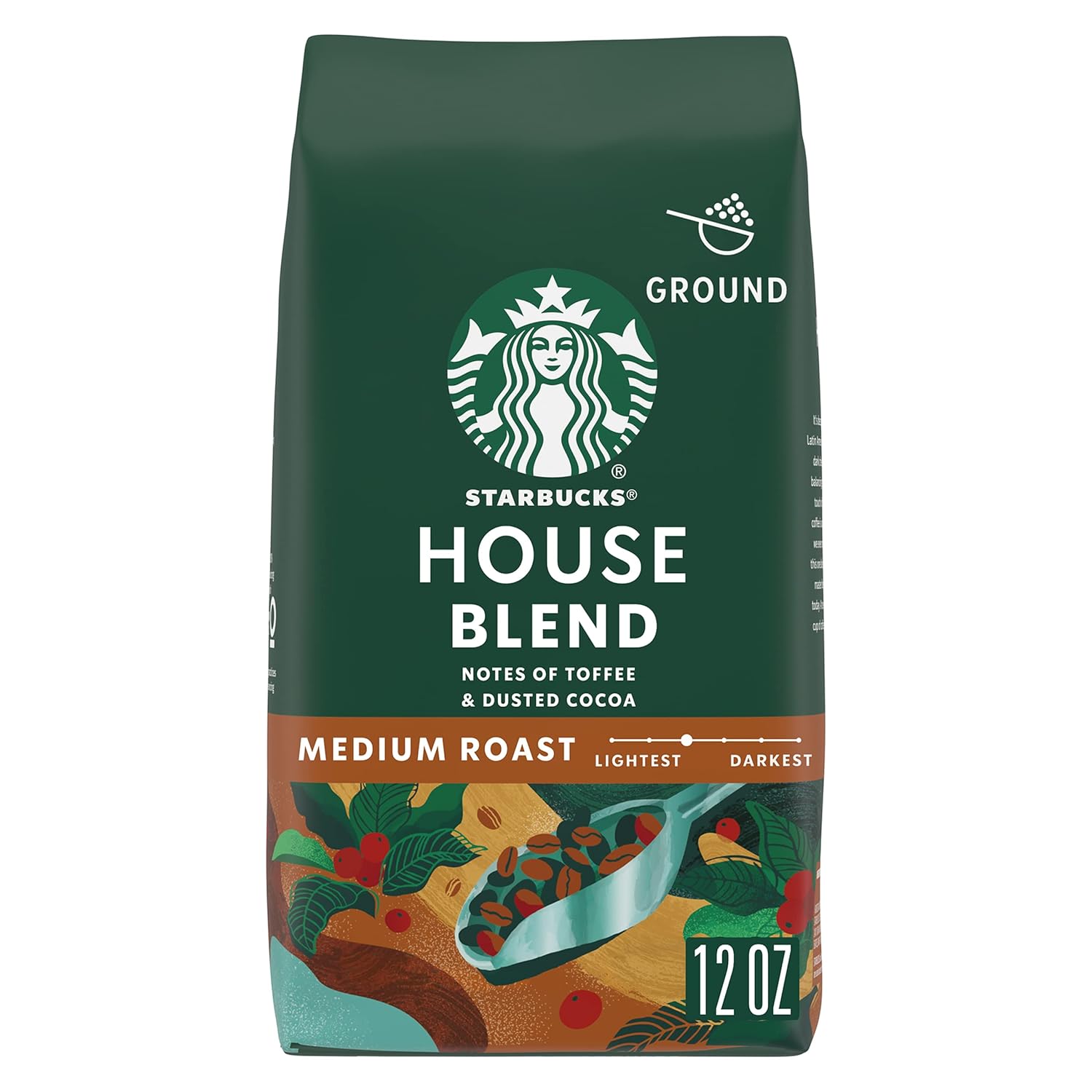 Starbucks House Blend Coffee, Medium Roast, 100% Arabica, 12 oz
