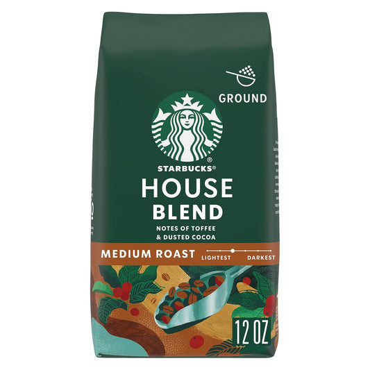 Starbucks House Blend Coffee, Medium Roast, 100% Arabica, 12 oz