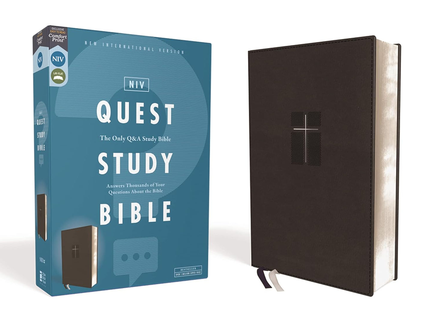 NIV Quest Study Bible Leathersoft Black Comfort Print Review