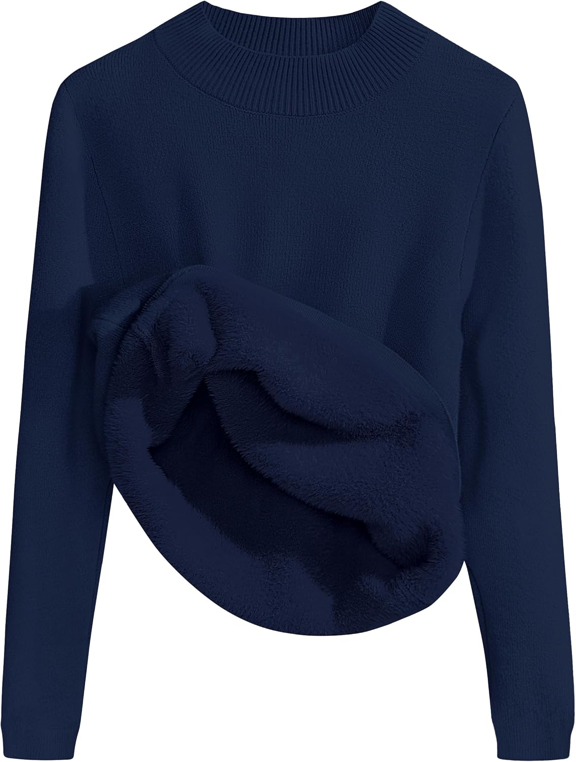 ZESICA Women's Fleece Sherpa Lined Sweater for Winter Style
