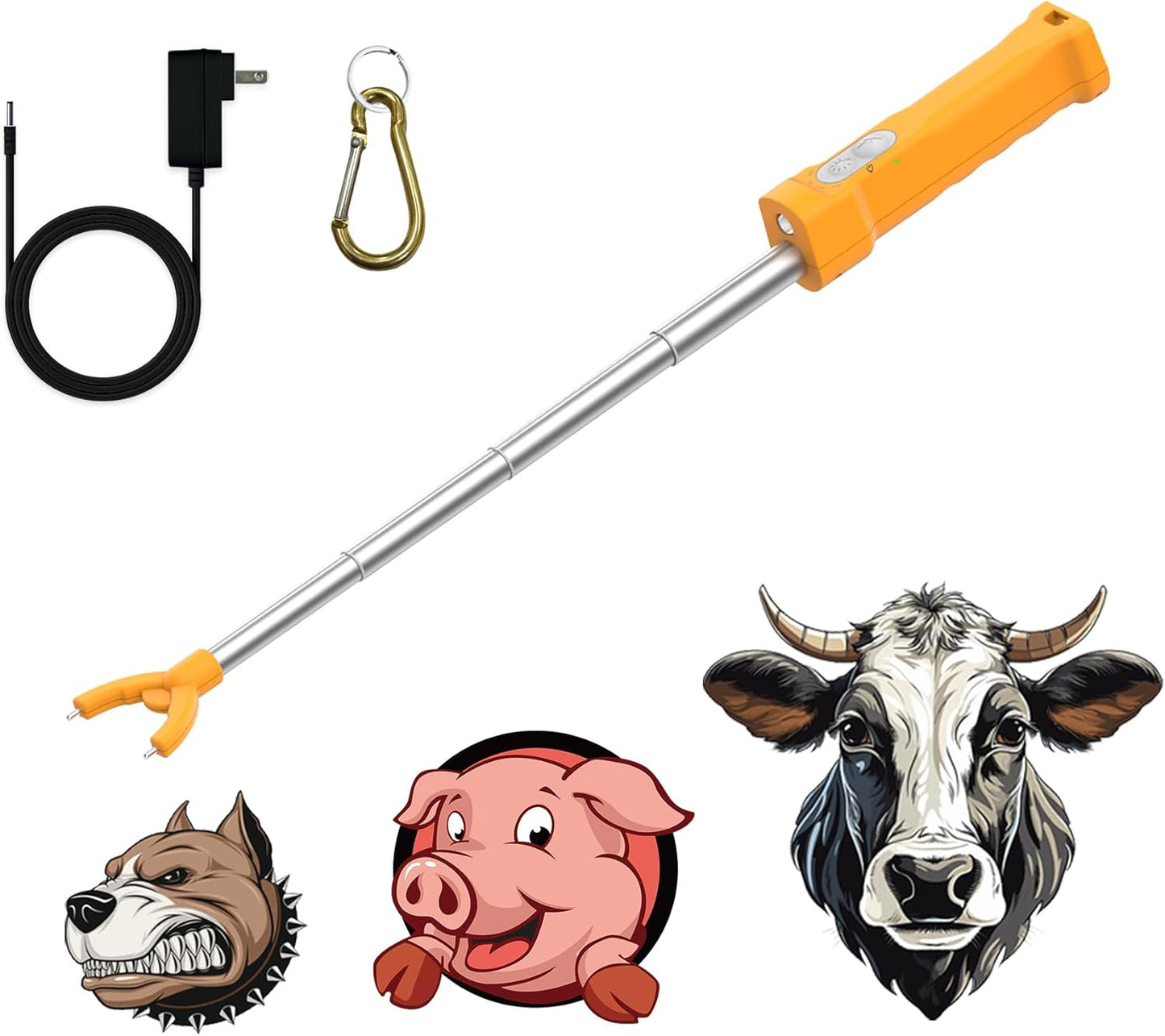 Rechargeable Waterproof Electric Cattle Prod for Livestock Use