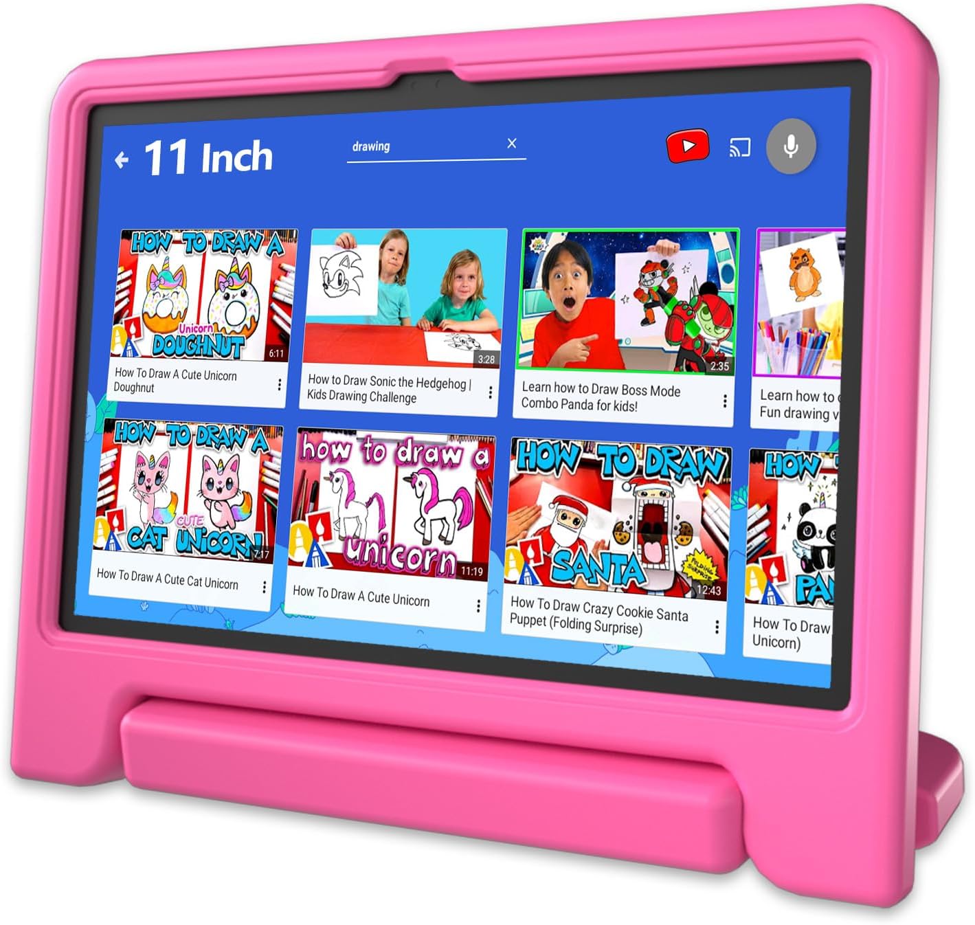 JREN 11-Inch Kids Tablet with Android 15 and 128GB Storage