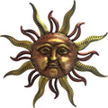 LIFFY 30ft Large Sun Wall Decor - Durable 3D Metal Sun Face