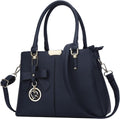 3 Zippered Compartment Satchel for Women - Spacious PU Leather
