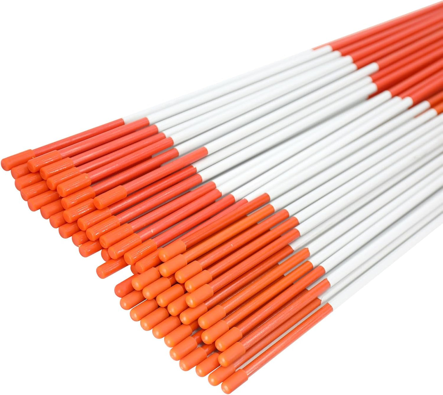 Driveway Markers Snow Stakes 48in Reflective Fiberglass Pack of 25