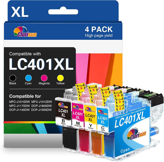 High-Yield Ink Cartridges for Brother Printers by Clorisun
