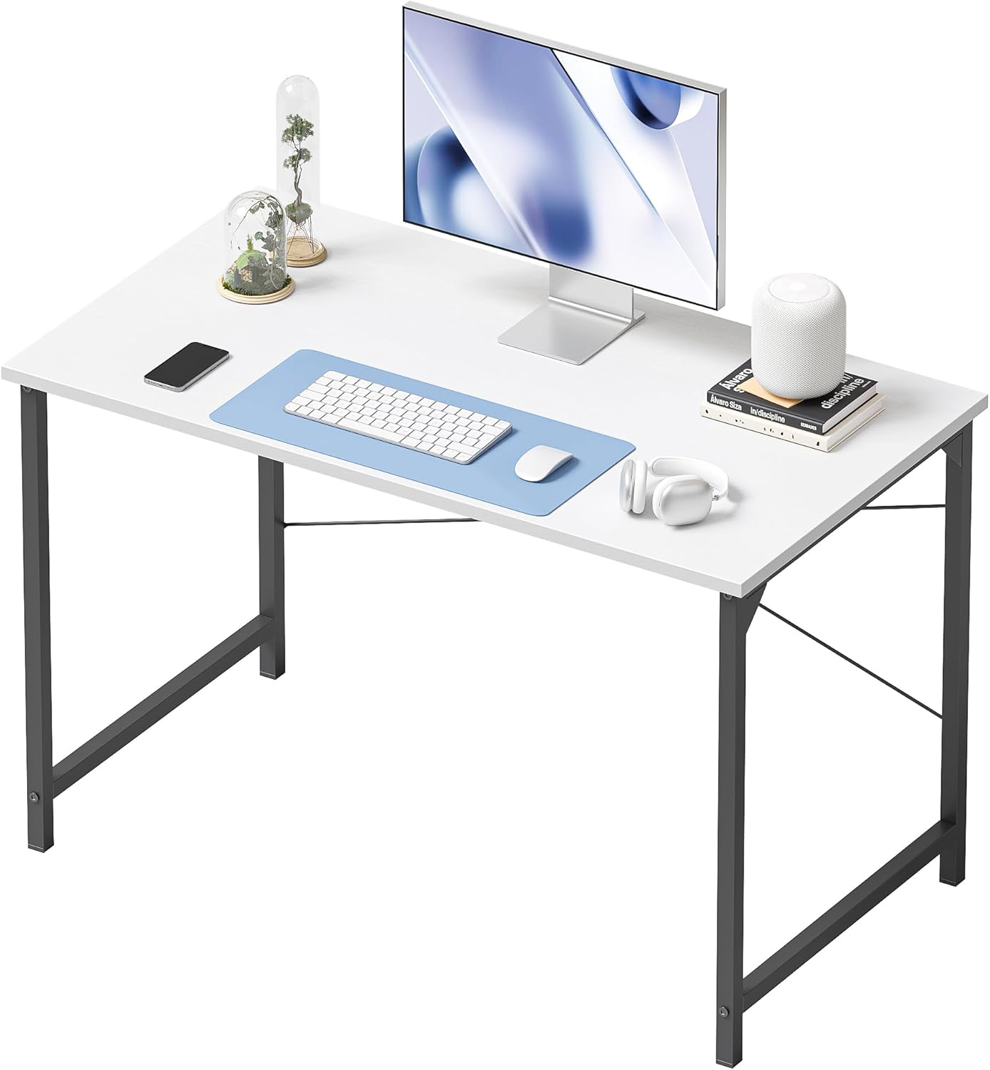 CubiCubi Computer Desk 40 inch Modern Simple Style for Home