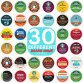 Variety Pack Coffee Pods K Cup Sampler - 30 Flavored Pods