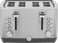 GE Stainless Steel 4 Slice Toaster - Extra Wide Slots, 7 Shade