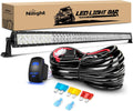 52in 300W Spot Flood Combo LED Light Bar - Bright Off-Road Beam