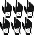 FINGER TEN Golf Glove 6 Pack - Wet Weather Grip and Quick-Dry