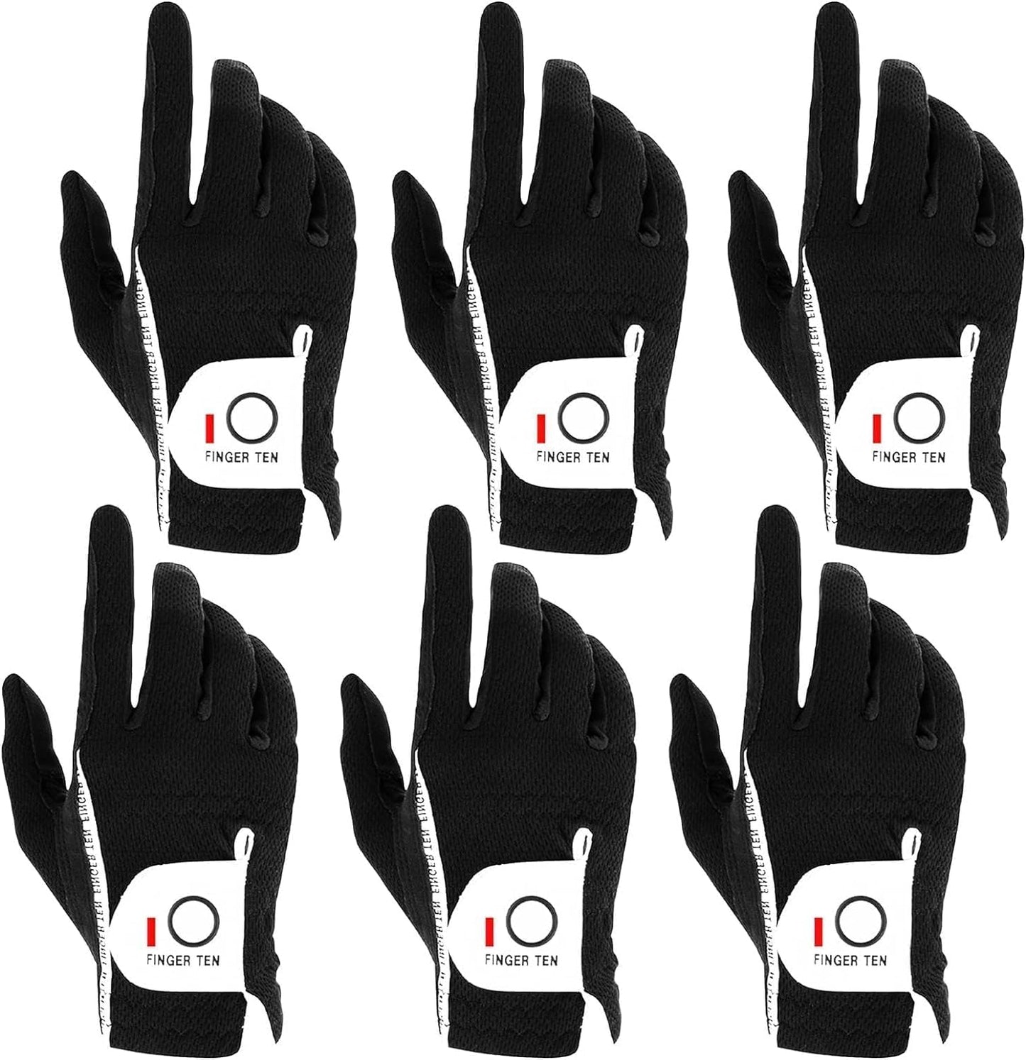 FINGER TEN Golf Gloves for All Weather Performance and Grip