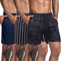 Men's 3 Pack Mesh Workout Gym Shorts - Lightweight Breathable Fit