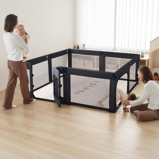 Large Baby Playpen 79x71 Inch for Safe Indoor Outdoor Fun