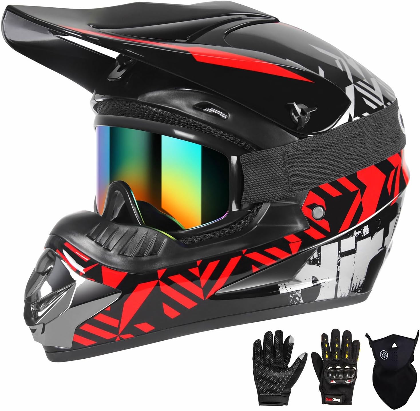 SPARK DOT Certified Youth Motocross Helmet for Kids Off-Road