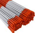 Driveway Markers Snow Stakes 48 in Orange Reflective Pack of 100