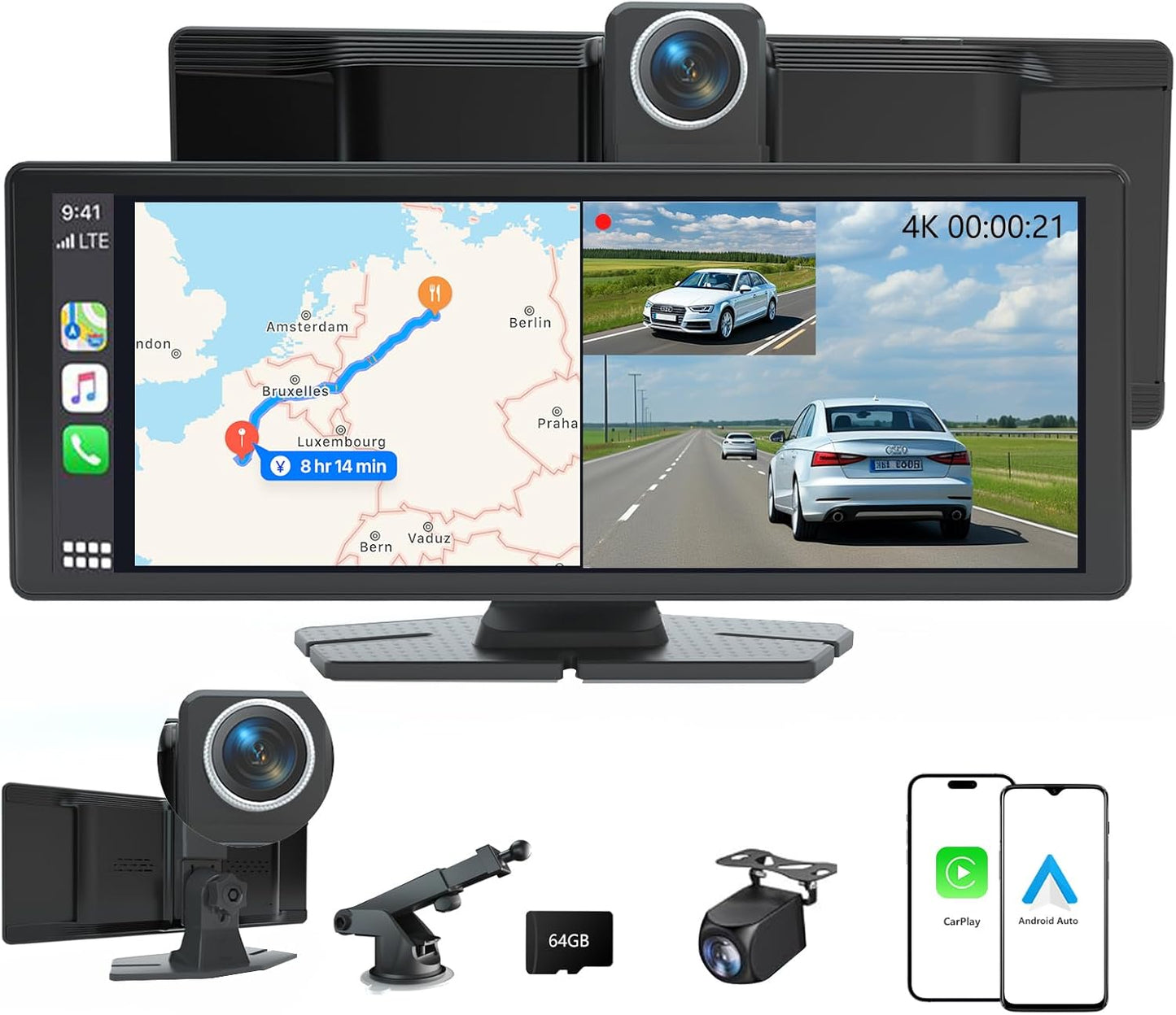 10.26ft' Portable Wireless CarPlay & Android Auto Screen Review