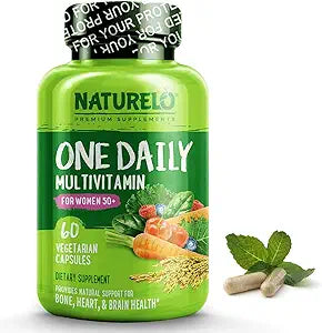 NATURELO One Daily Multivitamin for Women 50+ - Iron Free