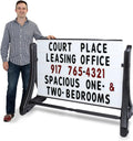 SmartSign 36x48 Changeable Message Board Sidewalk Sign - Portable