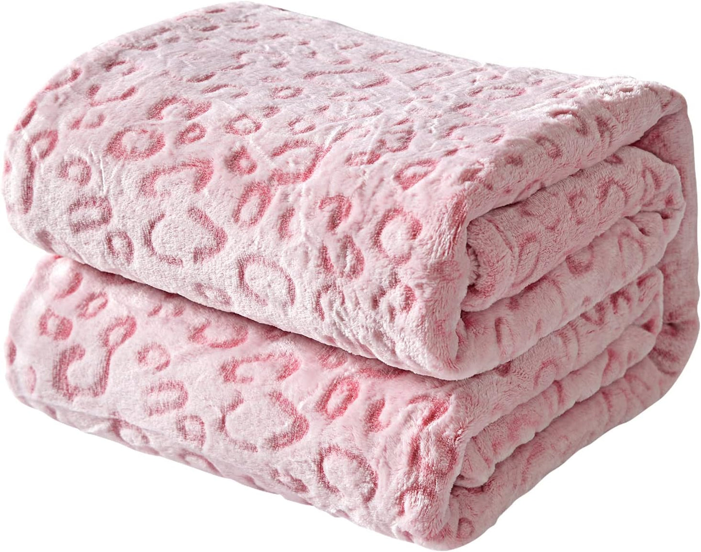 Luxurious Flannel Fleece Leopard Print Throw Blanket for Comfort