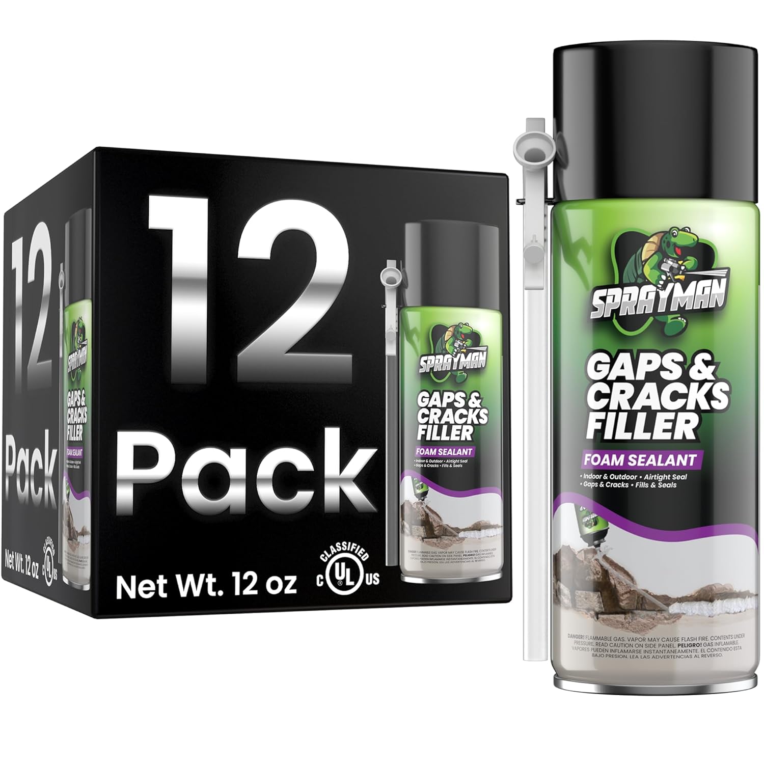 Gaps and Cracks Filler Foam - Polyurethane Expanding Foam Sealant