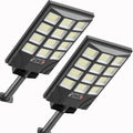 Solar Street Lights Outdoor Motion Sensor 6500K Dusk to Dawn - Bright