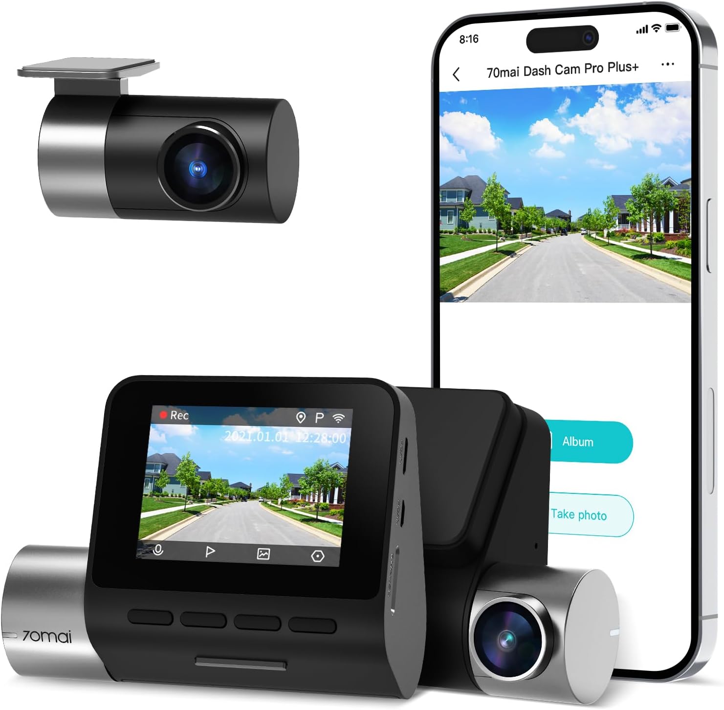 Enhanced Safety with 70mai Dual Dashcam