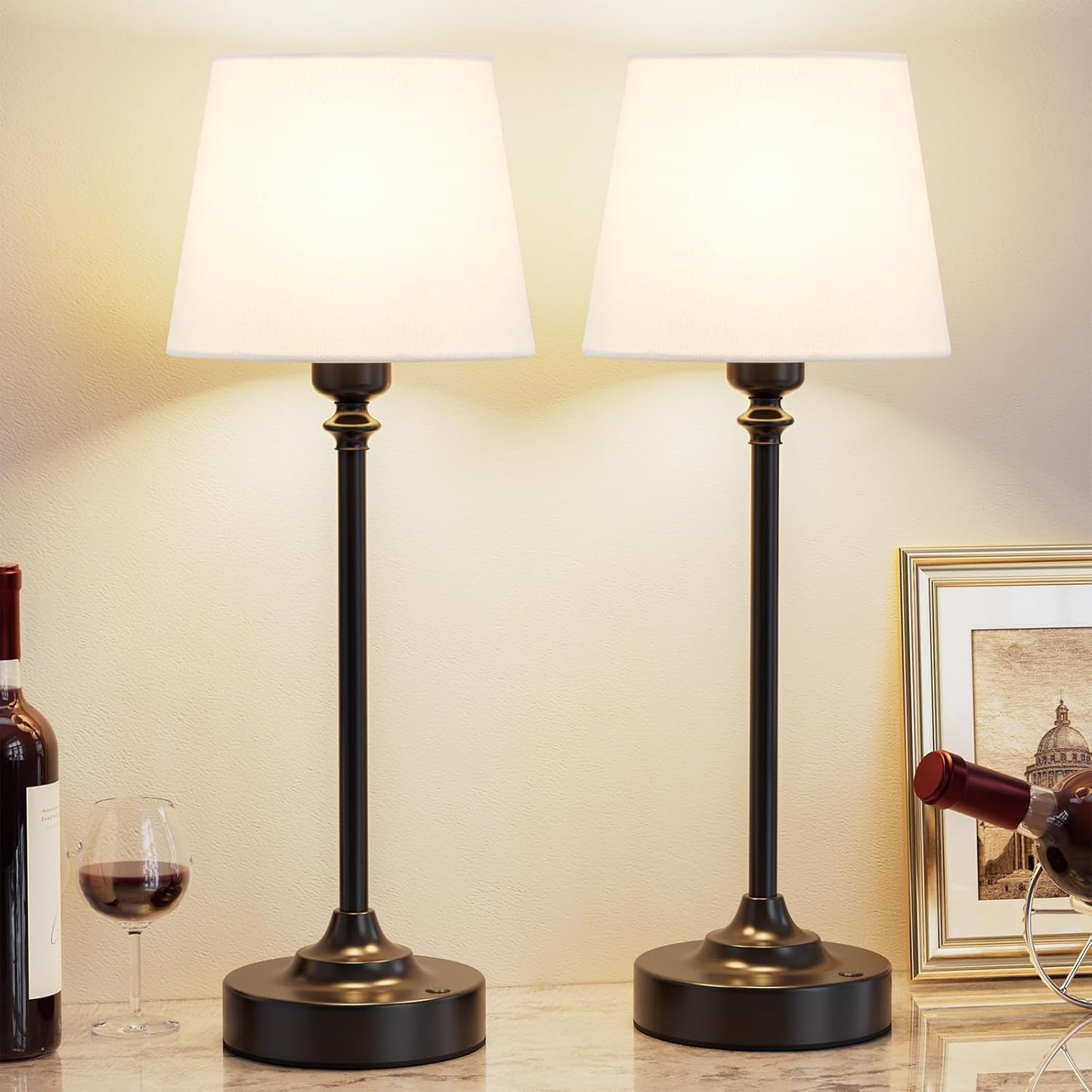 Cordless Table Lamps Rechargeable Set for Elegant Home Decor