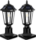 Solar Post Lights for Outside 2Pack - Motion Sensor Dusk to Dawn
