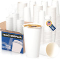 Fit Meal Prep 1000 Pack 16 oz Paper Coffee Cups - Bulk Durable Cups