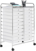 Yaheetech 20-Drawer Rolling Storage Cart - Multipurpose Organizer