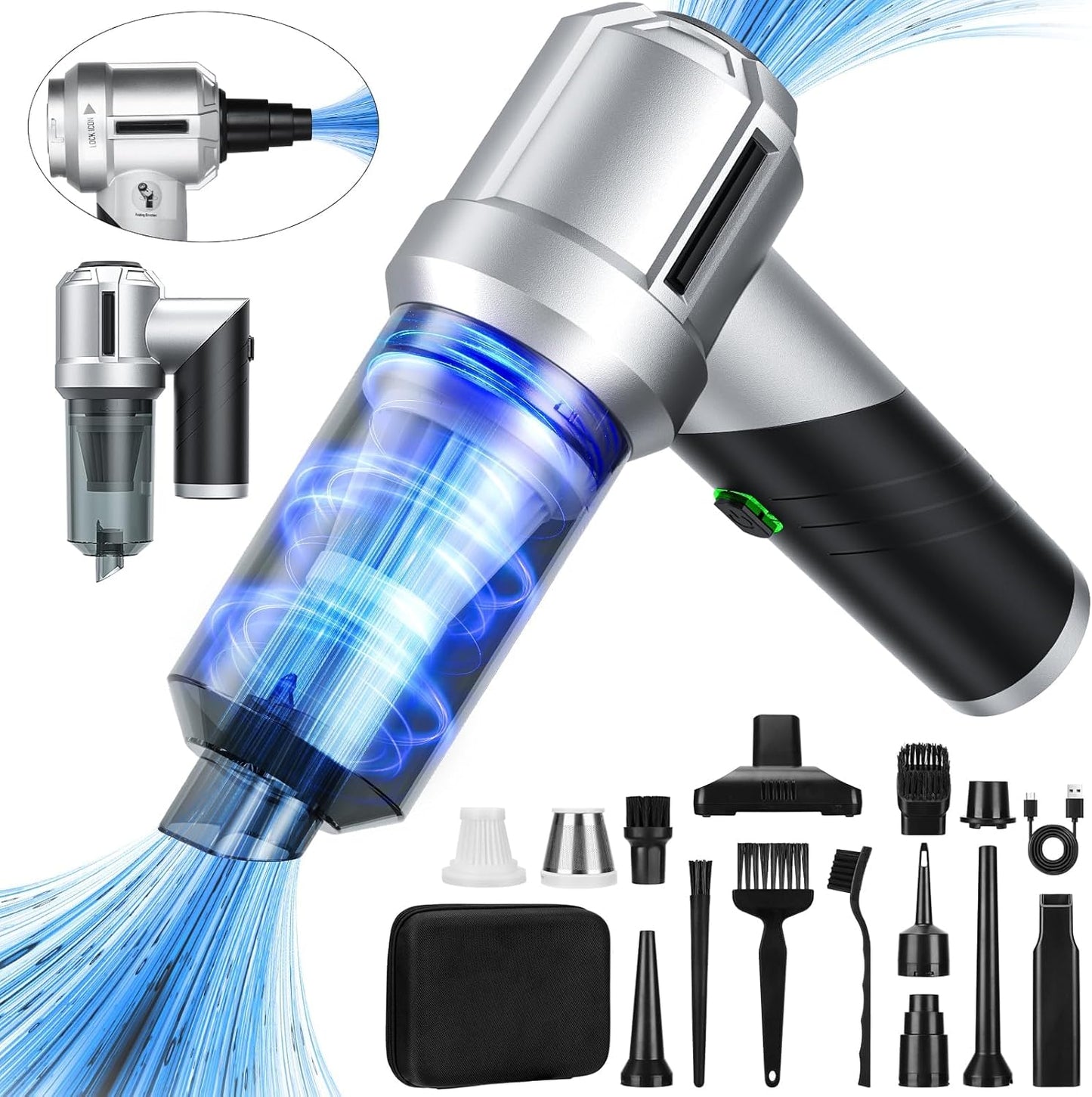 Arify Pro Car Vacuum Portable Cordless with 18000PA Suction