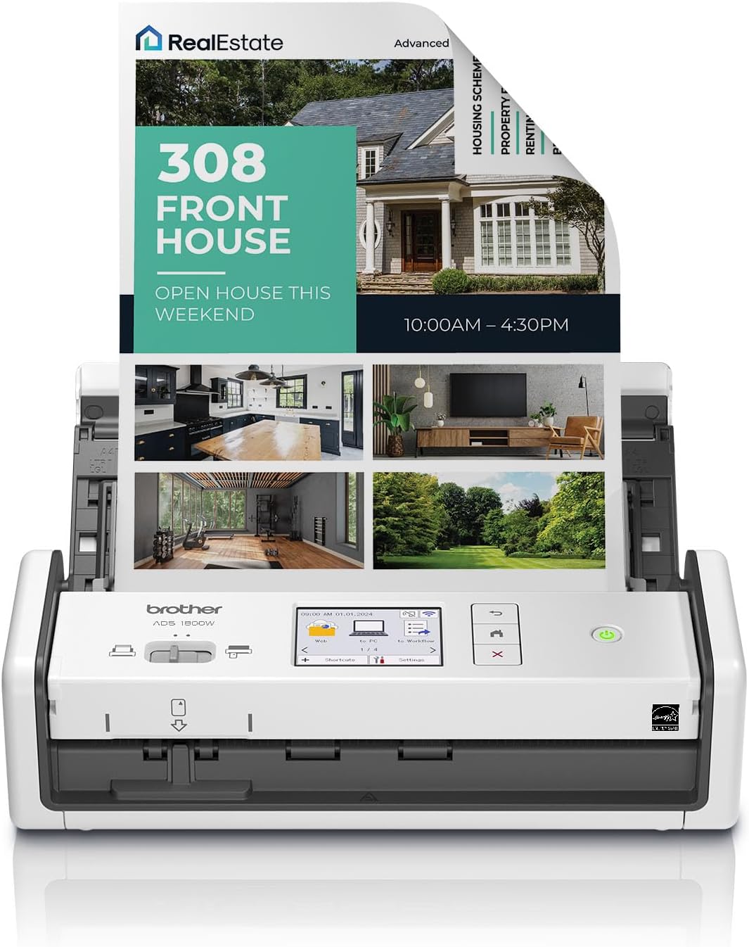 Fast Wireless Scanning with Touchscreen | Brother ADS-1800W
