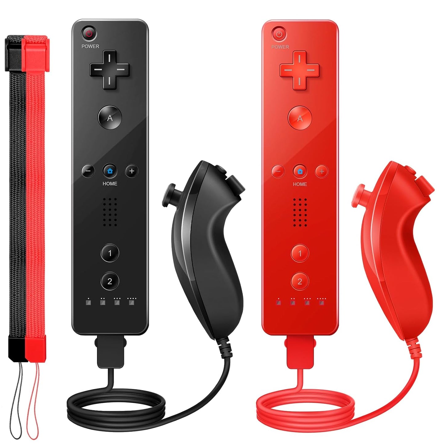 Wii Controller 2 Pack with Nunchuck Joystick for Gaming Fun