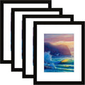 SESEAT Picture Frames 16x20 Black Poster Frame Pack of 4 - Classic