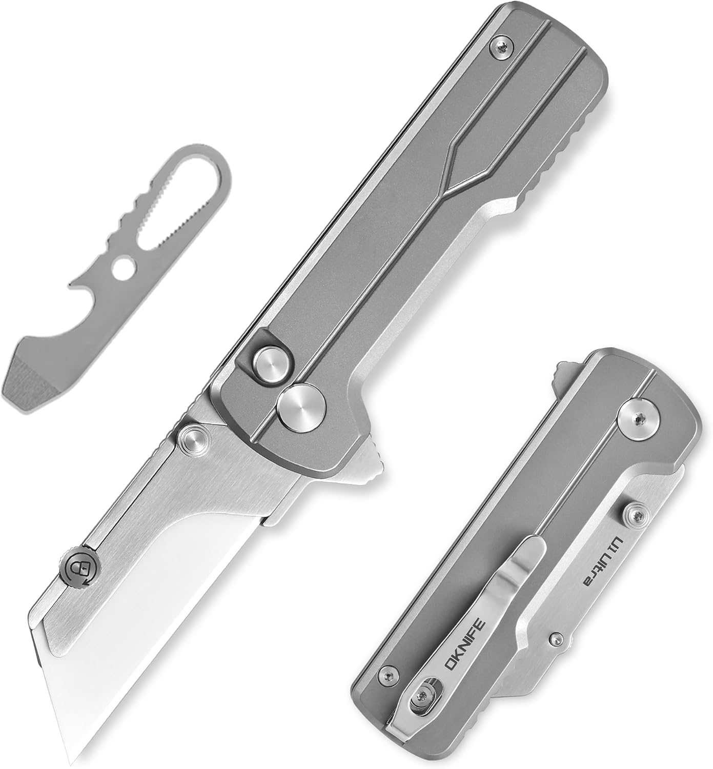 U1 Ultra Titanium Pocket Folding Utility Knife for Everyday Use