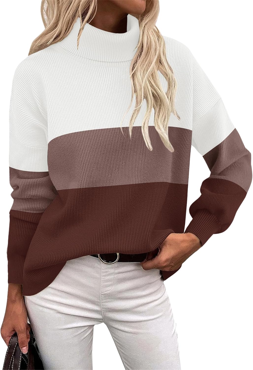 Zeagoo Women's Turtleneck Sweater for Fall Winter Style