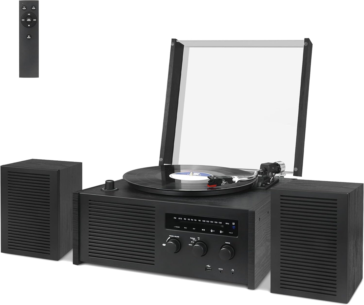 LUXSWAY Bluetooth Vinyl Record Player
