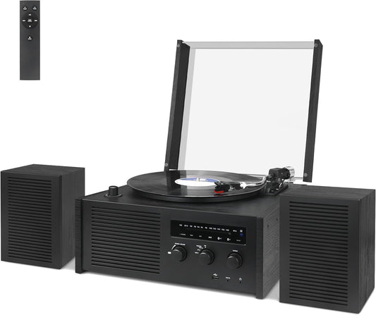 LUXSWAY Bluetooth Vinyl Record Player