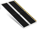 6FT Portable Wheelchair Ramp - Folding Non-Slip Ramp for 6-18in Steps