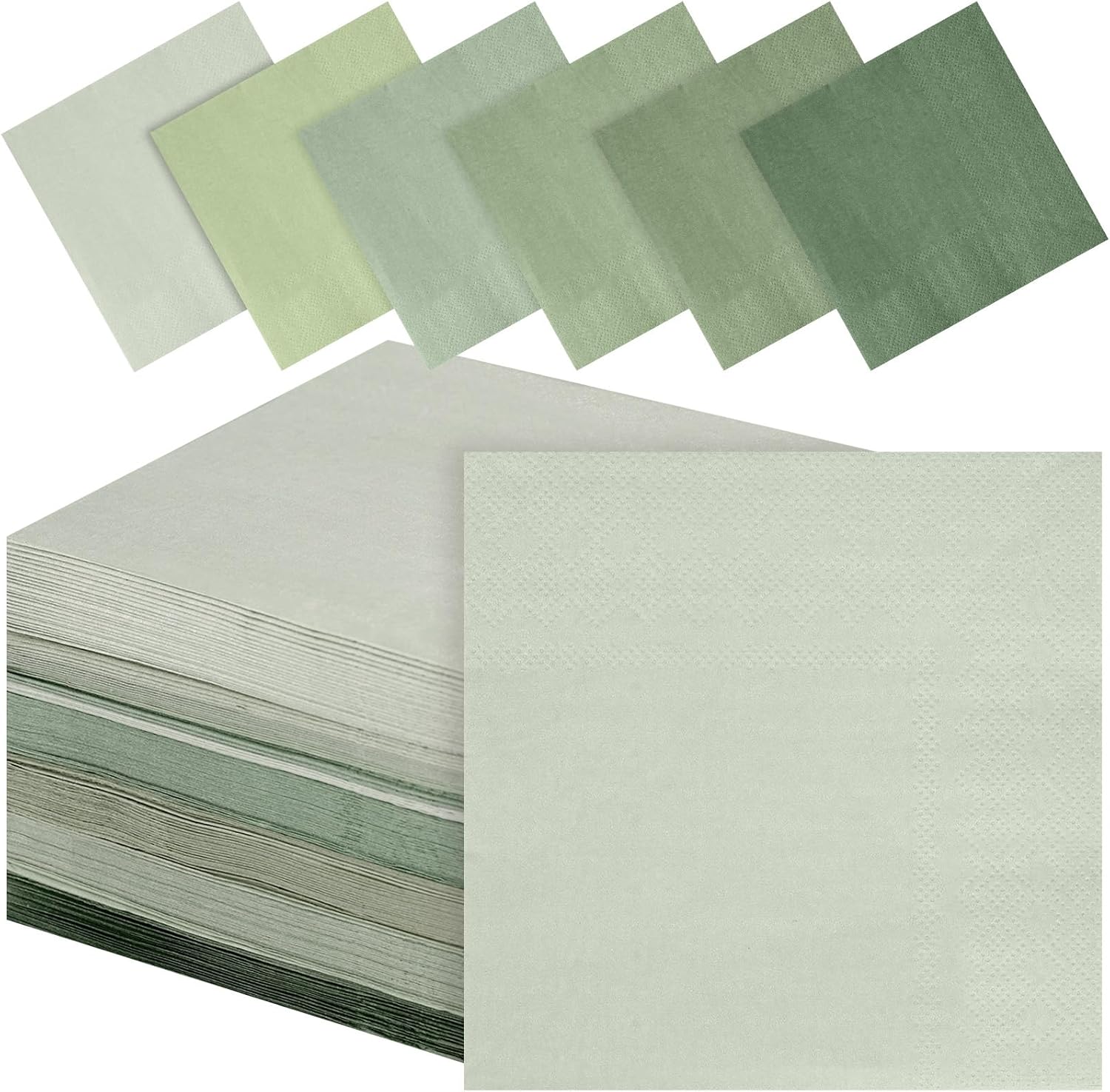 Sage Green Cocktail Napkins - Elegant Table Decor