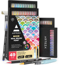 ARTEZA Real Brush Pens 48 Watercolor Pens - Flexible Brush Tips