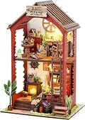 Book Nook Kit 3D Wooden Miniature Dollhouse Kit - DIY Shelf Diorama