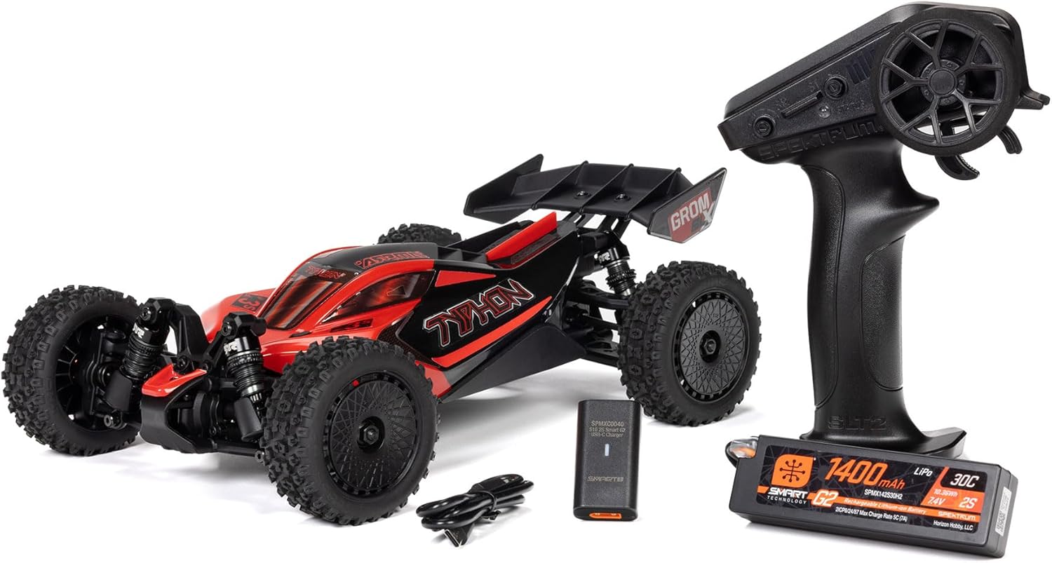 ARRMA RC Car Typhon GROM 4X4 223S BLX Buggy RTR with DSC